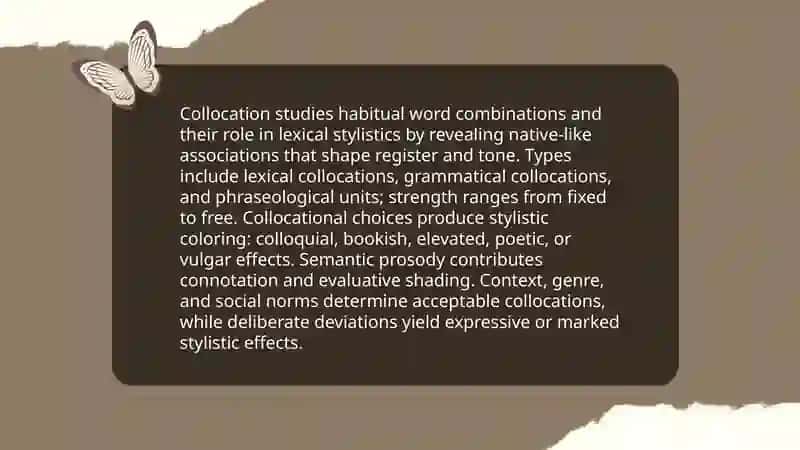 Lexical stylistics 4