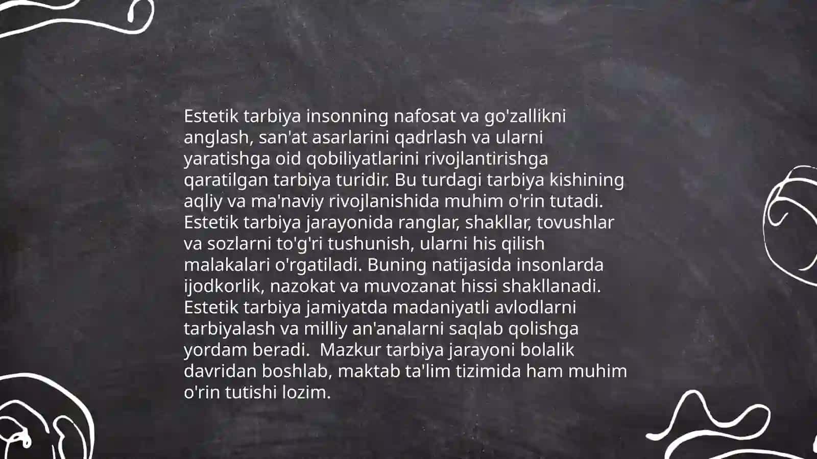 Maktabgacha yoshdagi bolalarga estetik tarbiya berish mazmuni 4