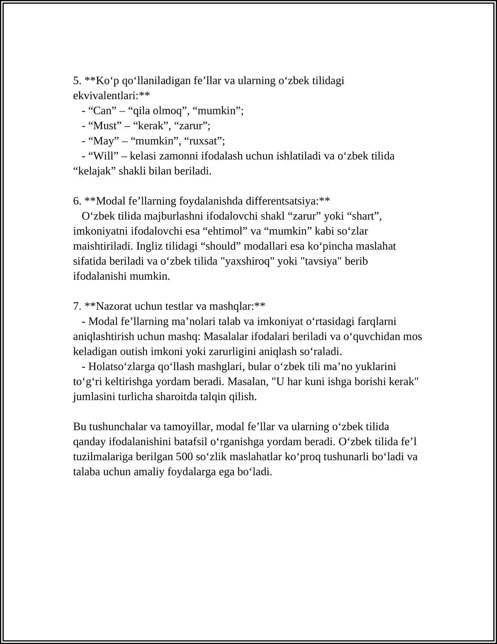 MODAL VERBS 4