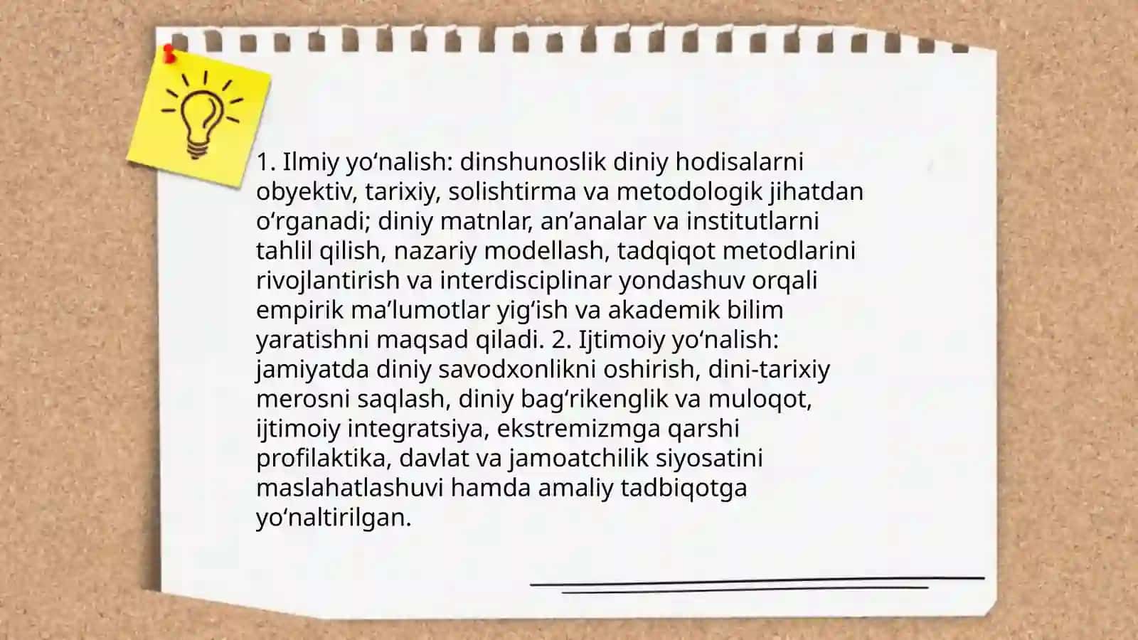Dinshunoslik fanining predmeti,maqsadi va vazifalari 4