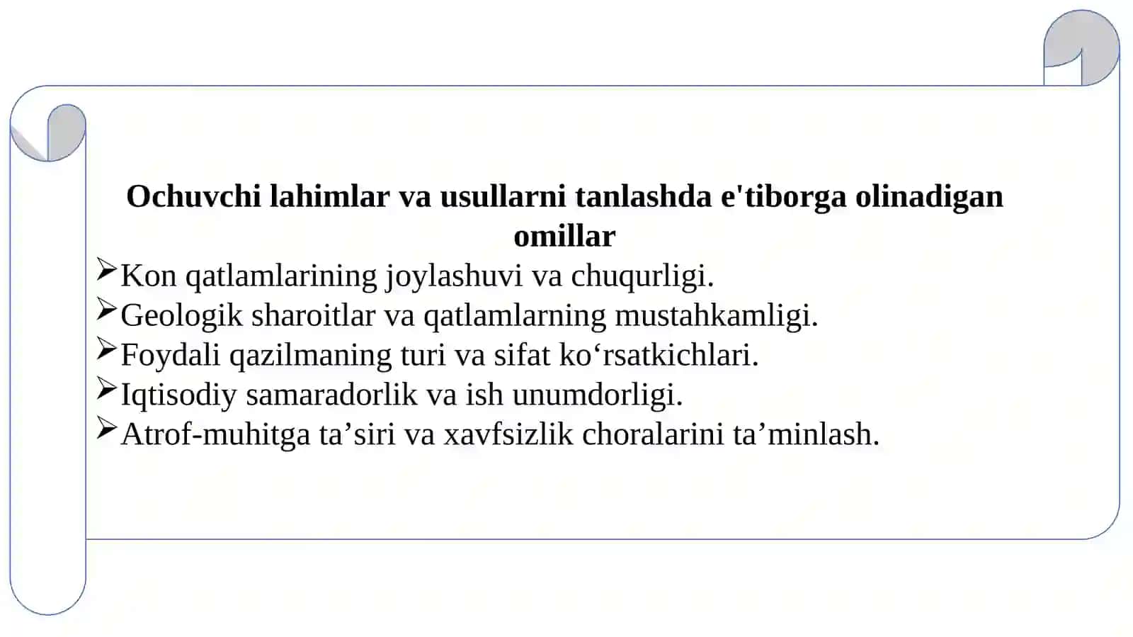 Ruda konlarini ochish usullari 4