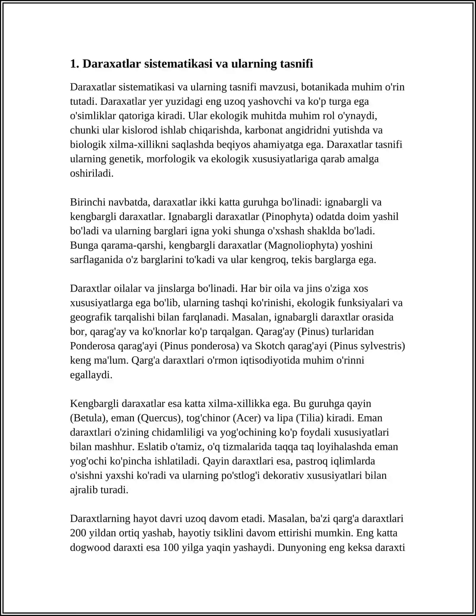 TUT DARAXTI SISTEMATIKASI GEOGRAFIK TARQALISHI VA ORGANLARNING TUZULISHI 4