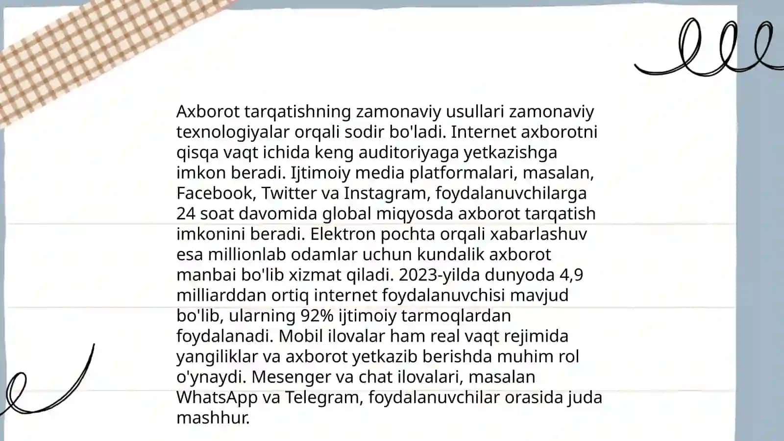 Radio teskor xabar berish va axborot tarqatish vositasi 4