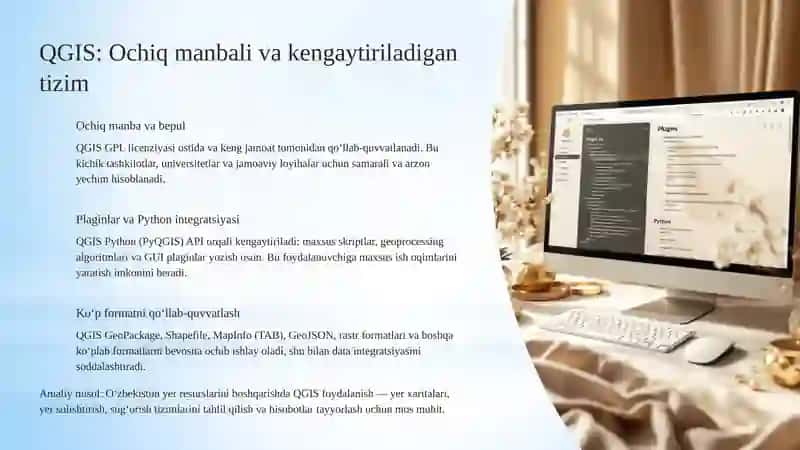 GIS Dasturlarining Imkoniyatlari: ArcGIS, QGIS va MapInfo 4