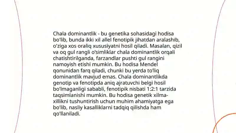 Dominantlikning Seleksiyadagi Roli 4