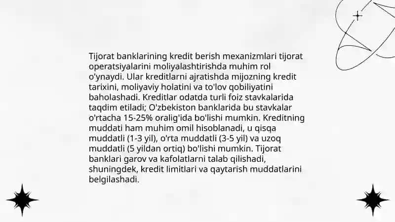 Tijorat banklarining qimmatli qog'ozlari operatsiyalari 4