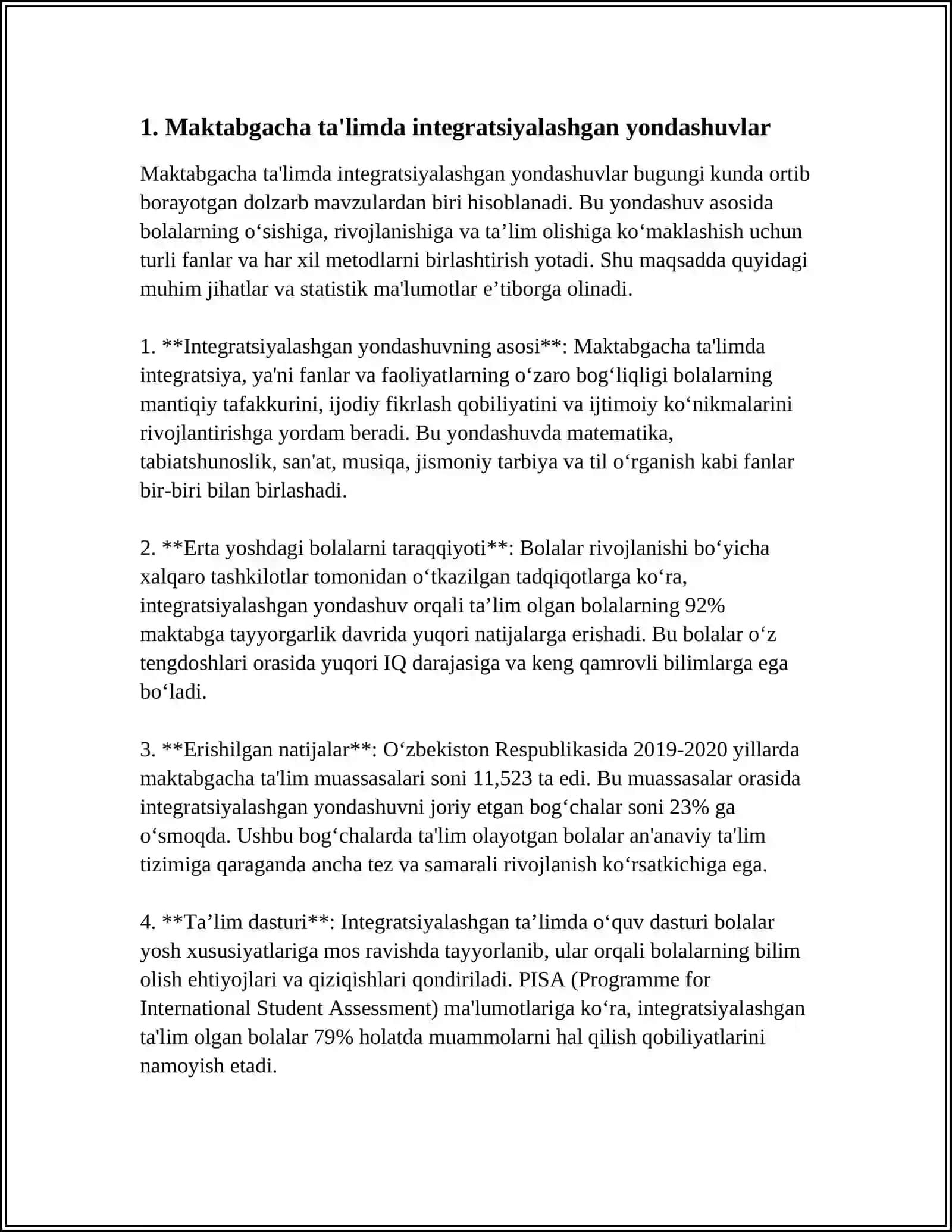 MAKTABGACHA TA'LIM TASHKILOTLARIDA TA'LIM JARAYONINING MAQSAD VA TAMOYILLARI 4