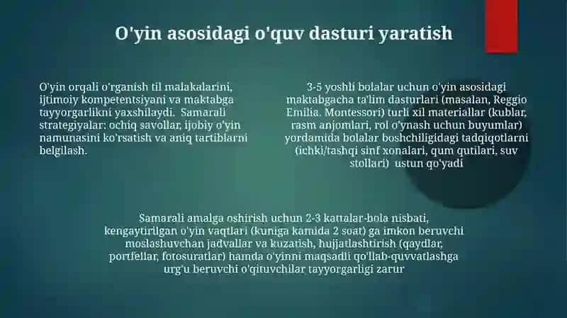 Ramziy o'yin (2-7 yosh) 4