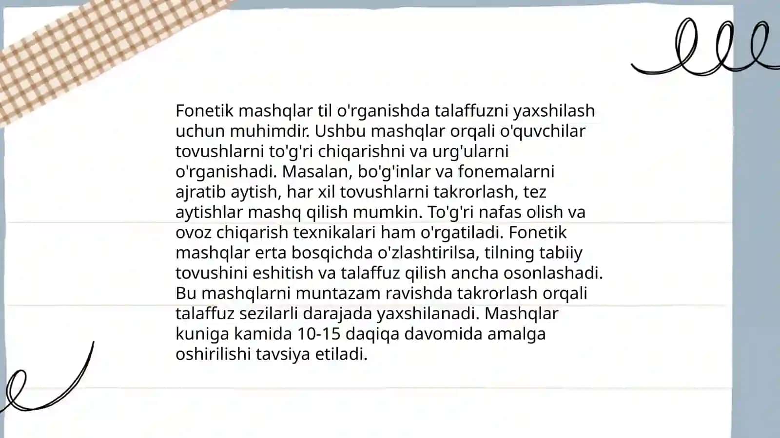 Lingvistik mashqlar va ularning turlari 4