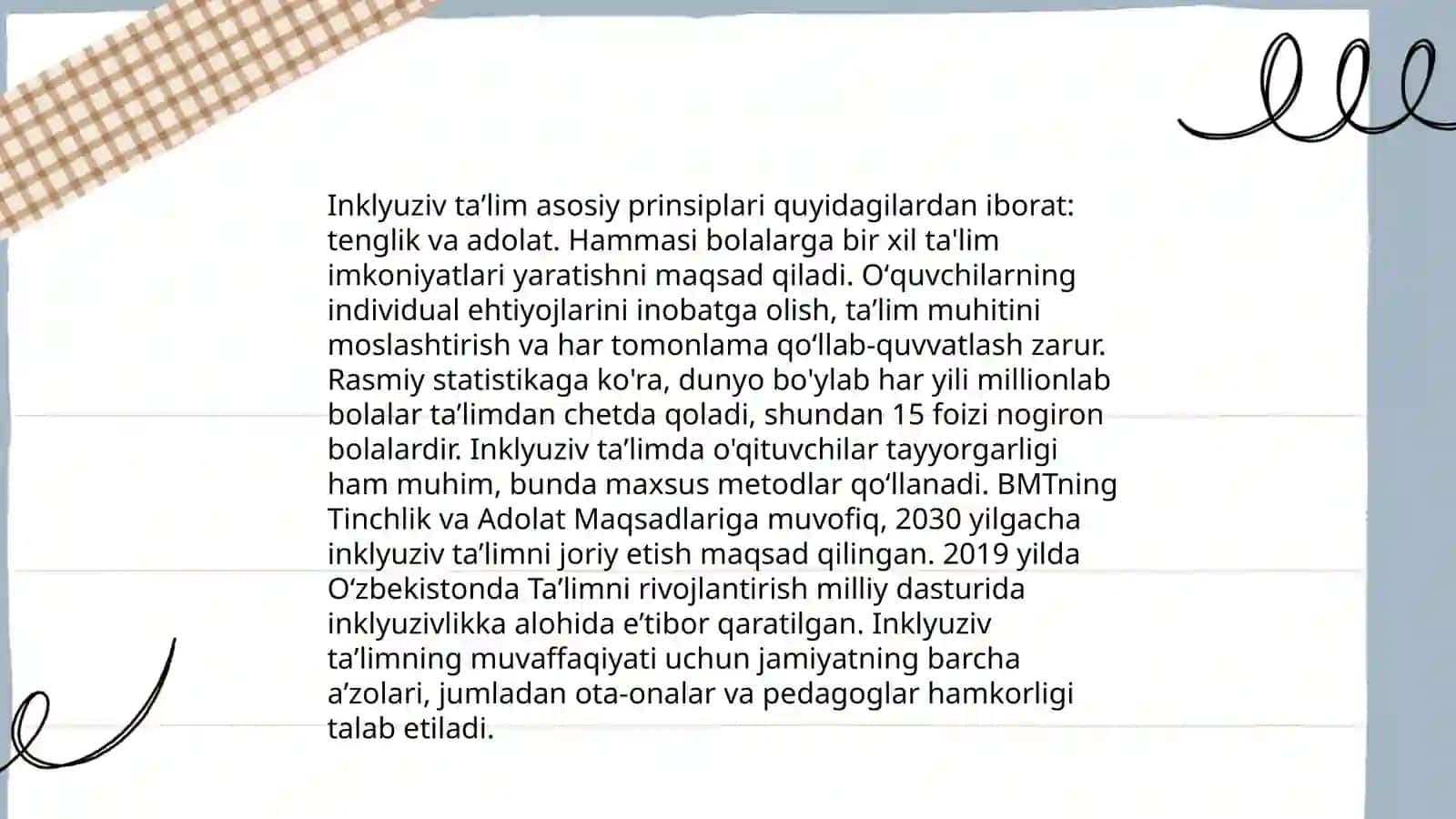 Inklyuziv ta'limning xususiyatlari 4