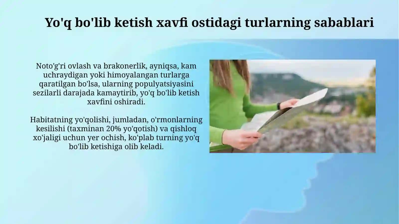 Yo'q bo'lib ketish xavfi toifalarini qizil kitob asosida tahlil qilish 4
