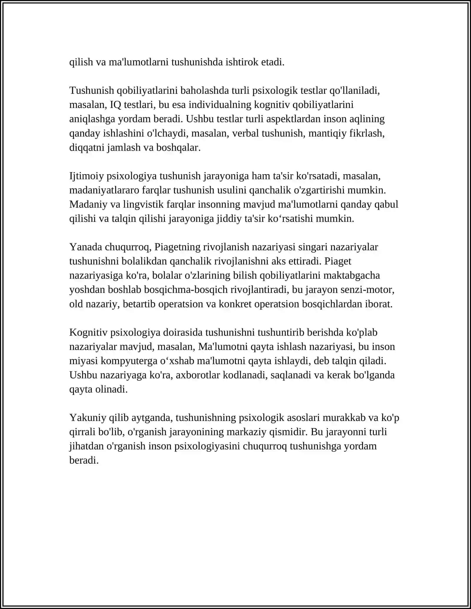 TUSHINISH VA TUSHUNTIRISHNING AHAMIYATI 4