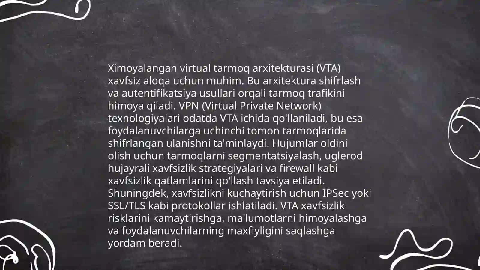 Ximoyalangan virtual tarmoq texnologiyalari asoslari 4