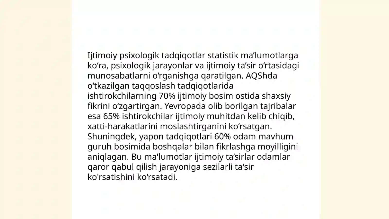 Hozirgi zamon psixologiyasining tadqiqot metodlari 4
