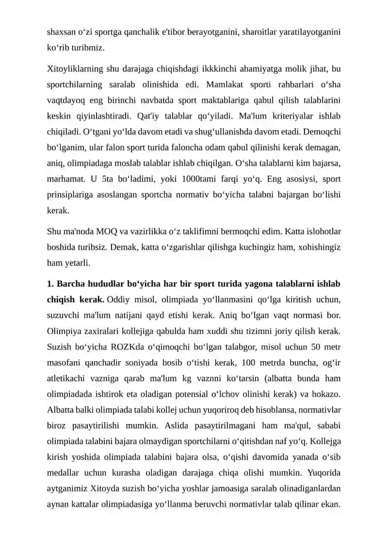 Sportda saralash vazifalari, mazmuni va turlari 4