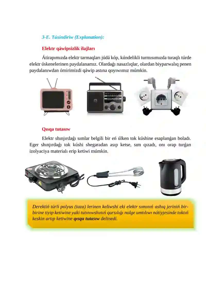 Elektr qáwipsizlik ilajları_5EElektr qáwipsizlik ilajları_5E 4