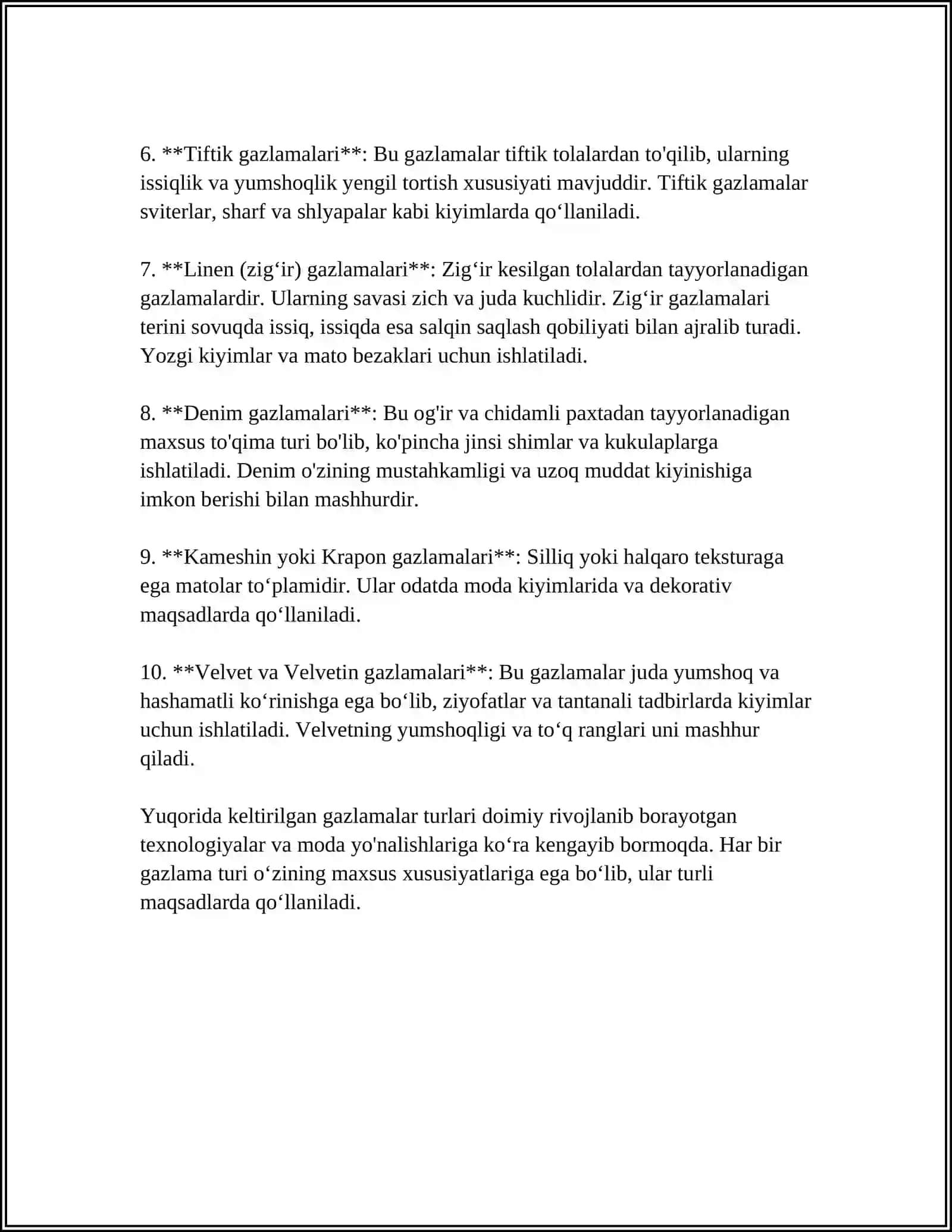 Paxta gazlamalari 4