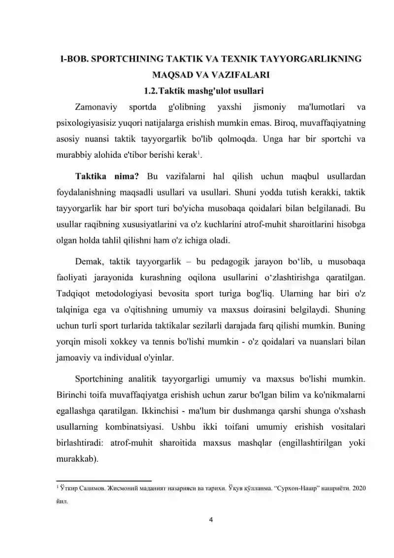 SPORTCHINING JISMONIY TEXNIK VA TAKTIK TAYYORGARLIGI 4