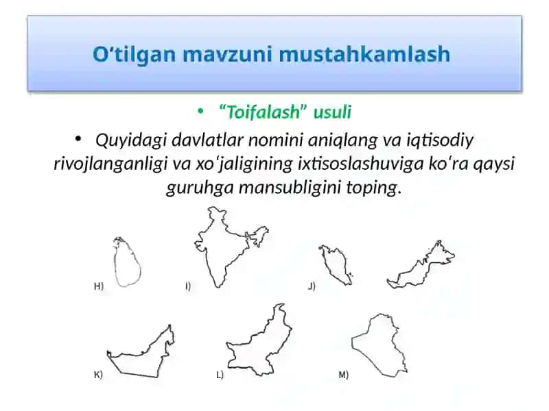 “Toifalash”usuli 4