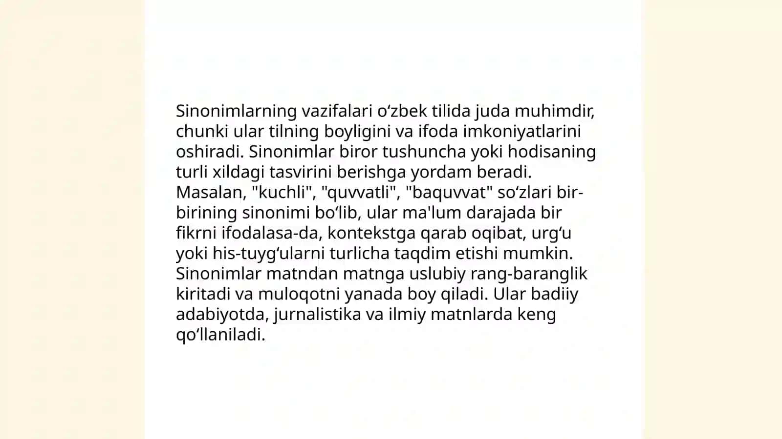 Sinonim va uning turlari 4