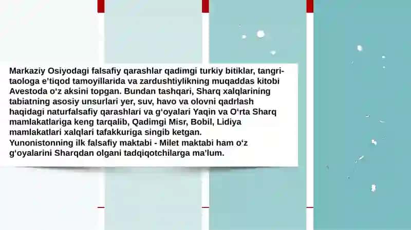 Falsafaning mazmun-mohiyatiga oid Sharq va G‘arb allomalarining tavsiflarini tasniflash 4