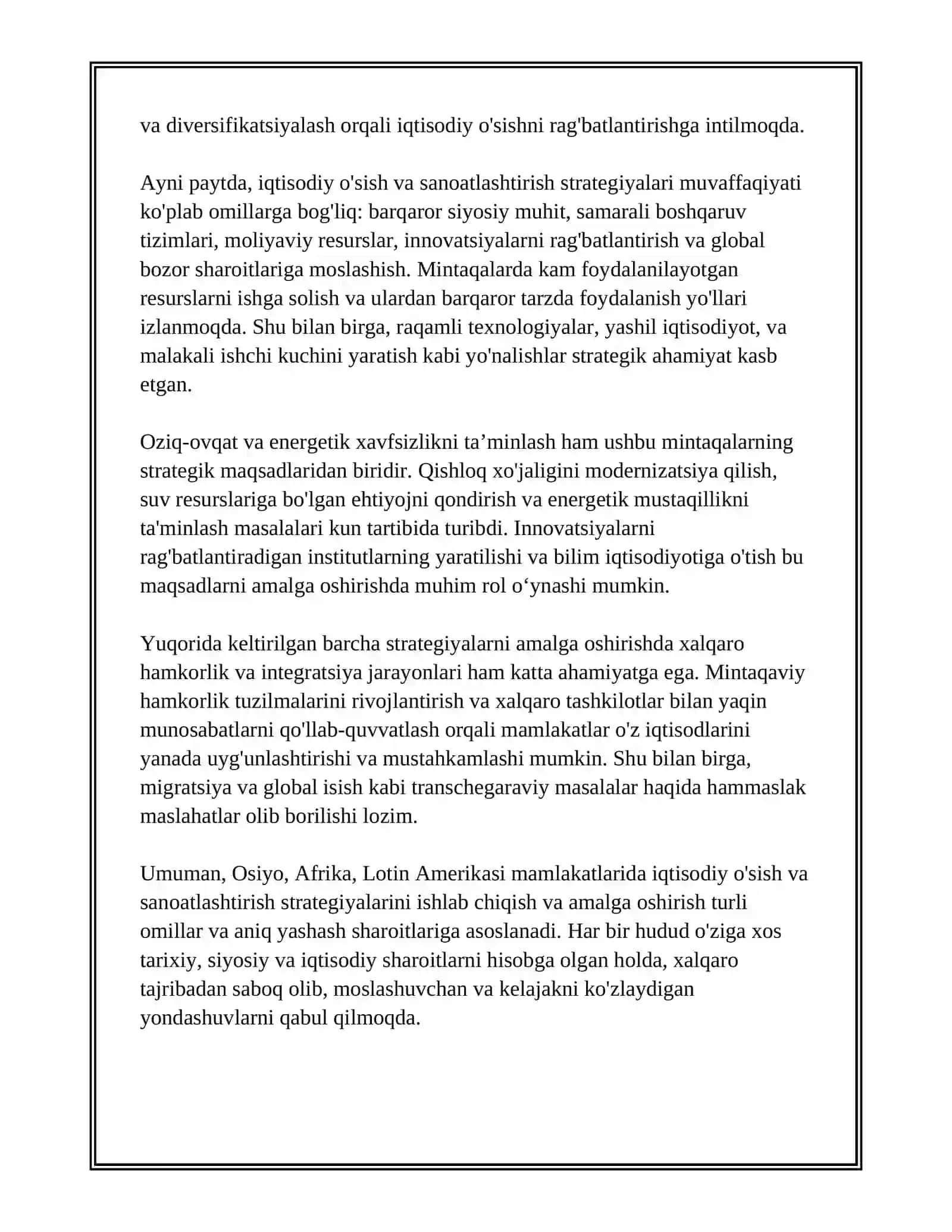 OSIYO ABRTIKA LOTIM AMERIKSI MAMLAKATLARI RIVOJNISHINING OSASIY YENALISHLAR 4
