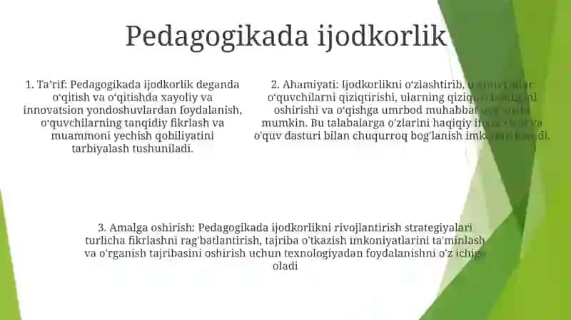 Kreativlik Pedagogik Ijodkorlikning Asosi Sifatida 4