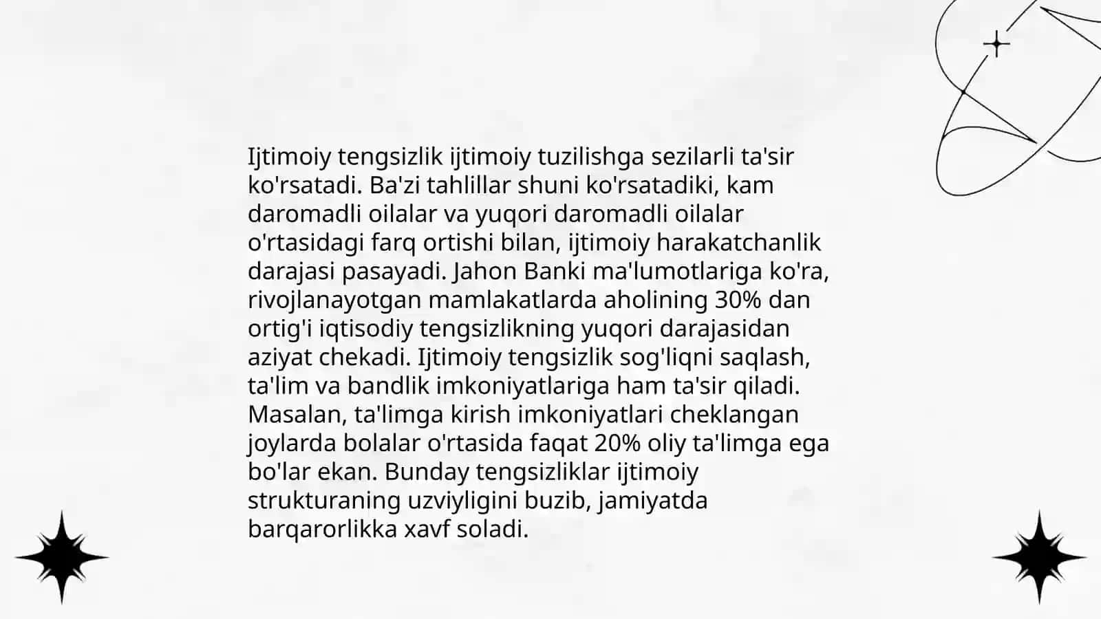 Ijtimoiy tengsizlik va uning xulq-atvorga ta'siri 4