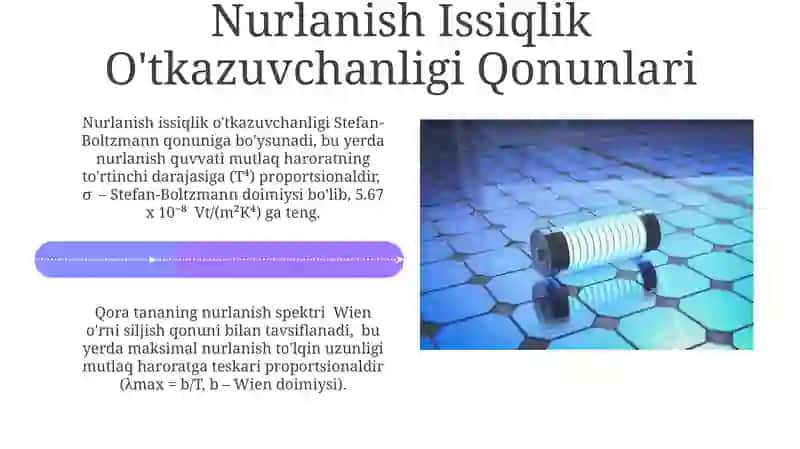 Nurlanishli Issiqlik almashinish qonunlari 4
