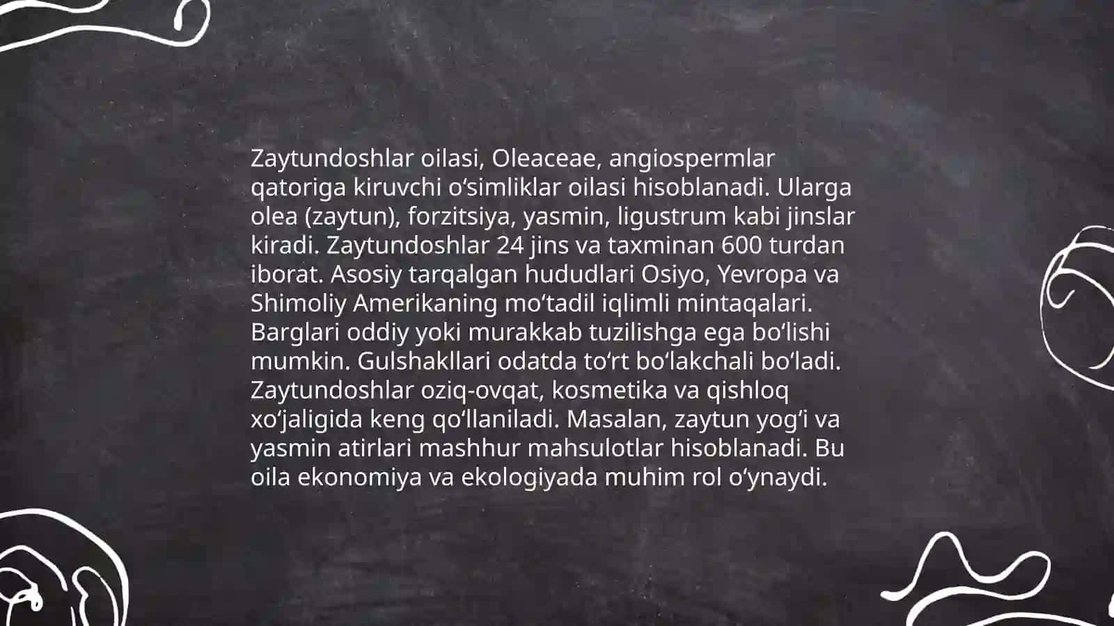 Zaytundoshlar oilasi. SHUMTOL TURKUMI 4