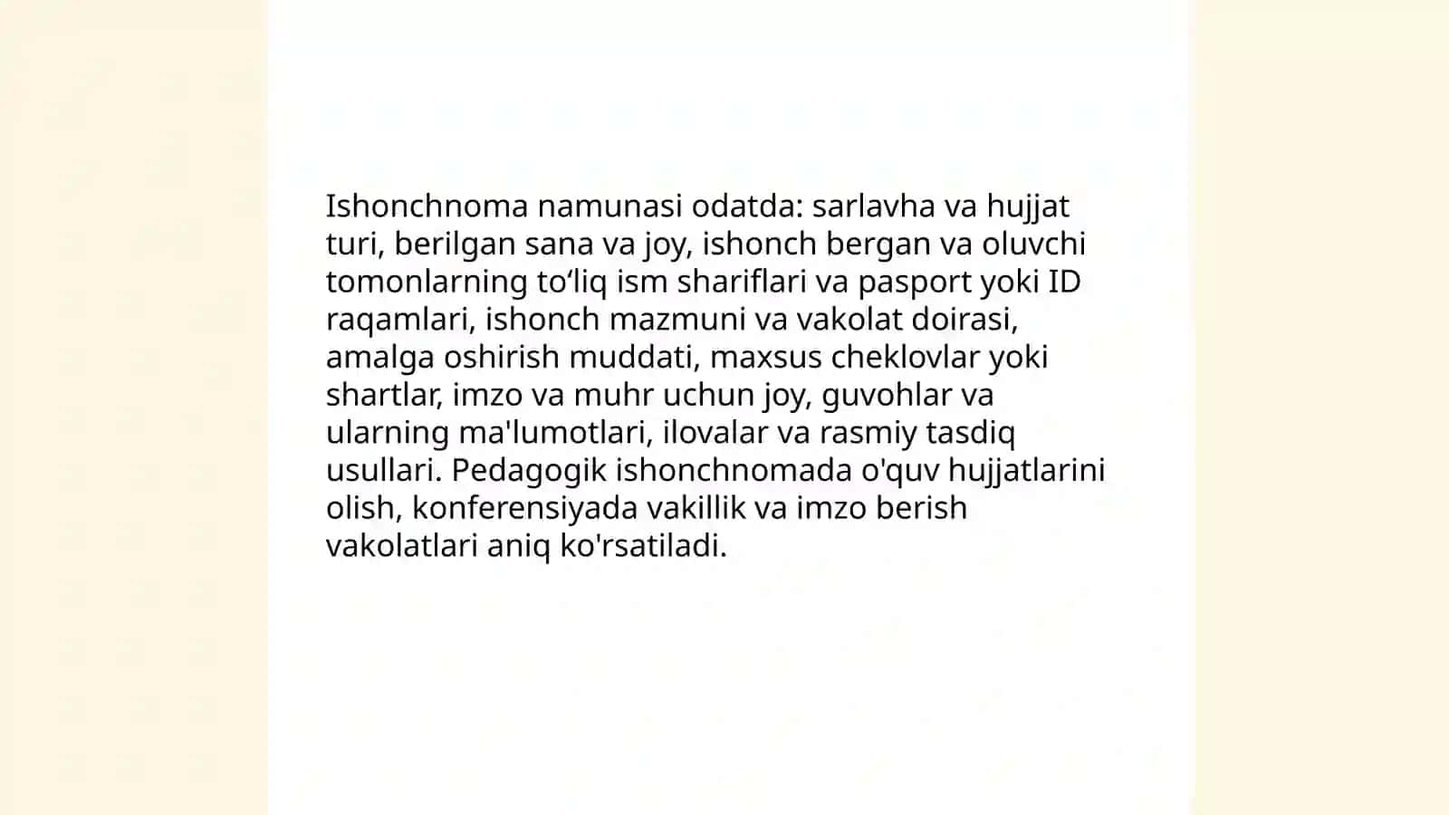 Pedagogik faoliyat bilan bogʻliq maʼlumot axborot hujjatlari ustida ishlash 4