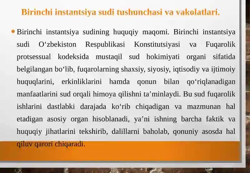 Birinchi instantsiya sudining hujjatlari (FPK bo‘yicha) 4