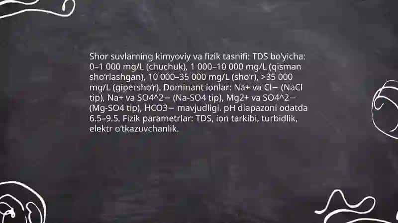 Ozbekiston sharoitida shor suvlarni chuchuklashtirish goyasini yaratish 4
