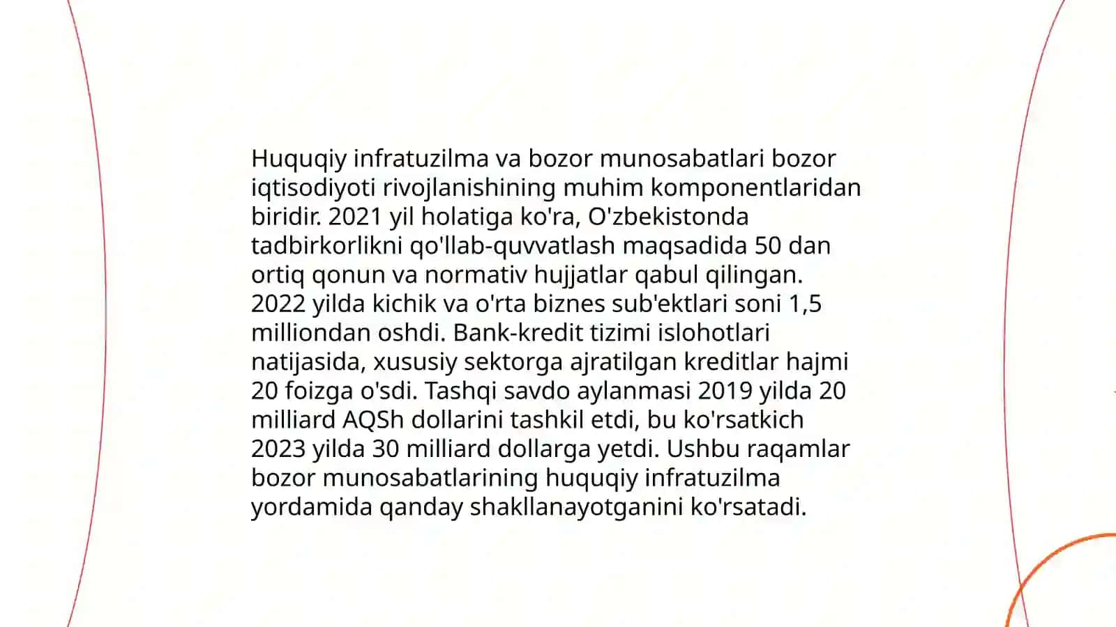 Bozor munosabatlarida oʻtishing huquqiy asoslari 4