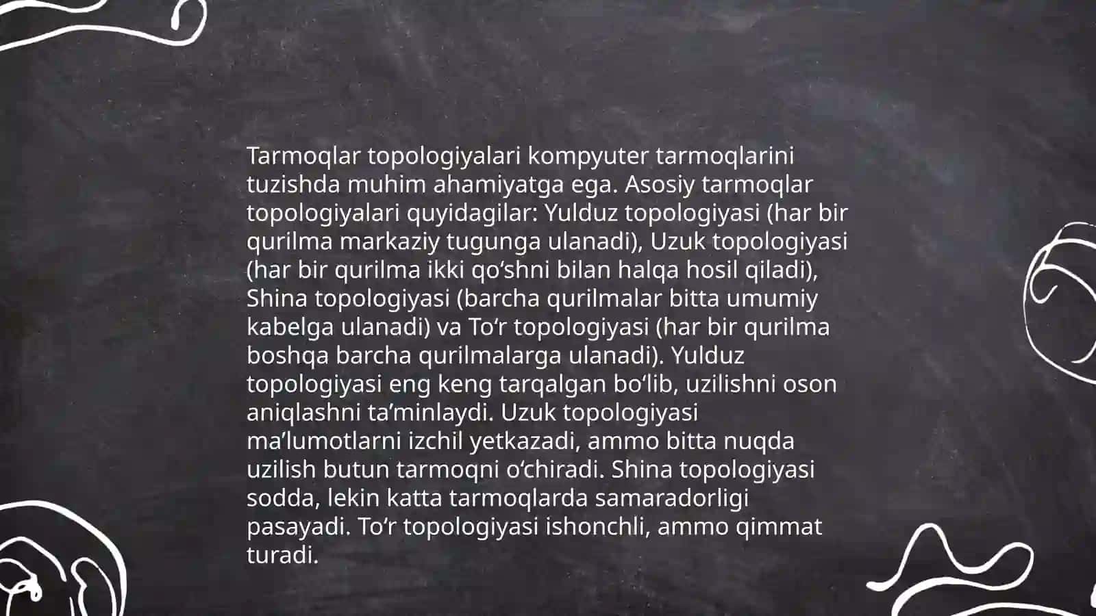 Lokal tarmoqlar tavsifi 4