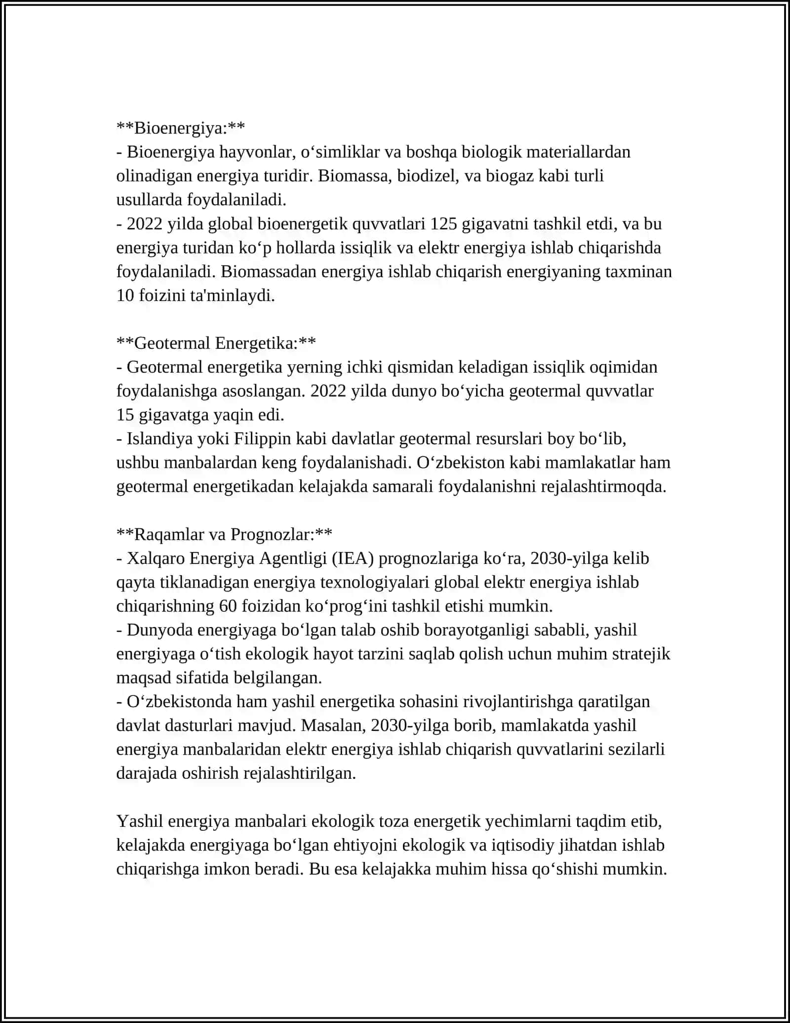 "YASHIL" IQTISODIYOTGA O'TISH STRATEGIYASI 4
