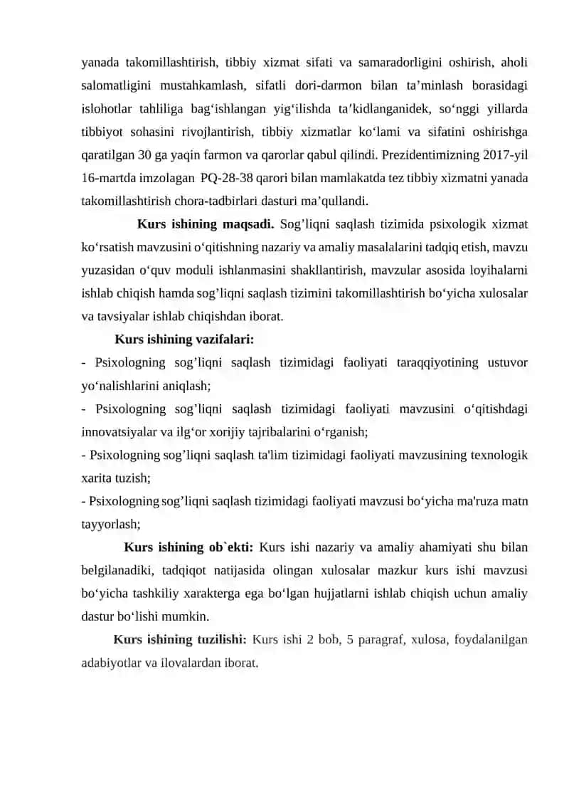 Sog’liqni saqlash tizimida psixologik xizmatning ahamiyati 4