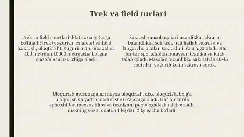 Para yengil atletika faniga kirish va yengil atletikaning rivojlanish tarixi 4
