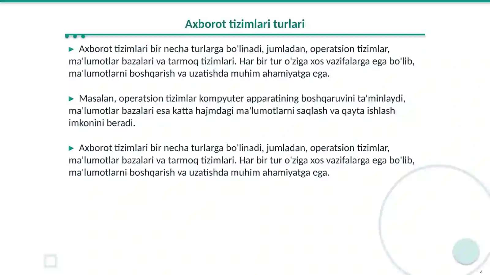 axbarot texnalogiyalari 4