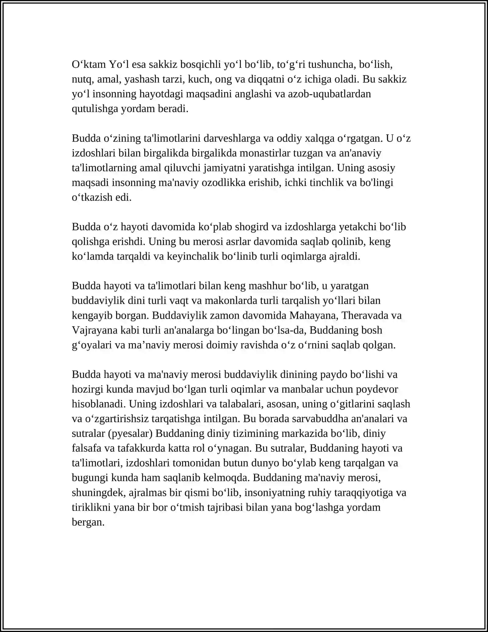BUDDAVIYLIK DININING PAYDO BOʻLISH TARIXI ASOSIY TAʼLIMOTLARI OQIMLARI VA MANBALARI 4