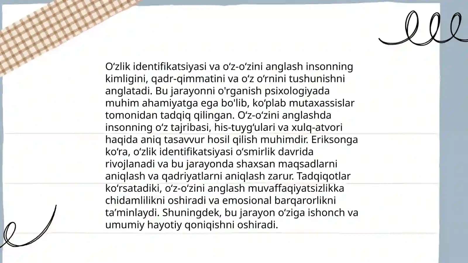 Ilk va òrta yetuklik davrining psixologik xususiyatlari 4