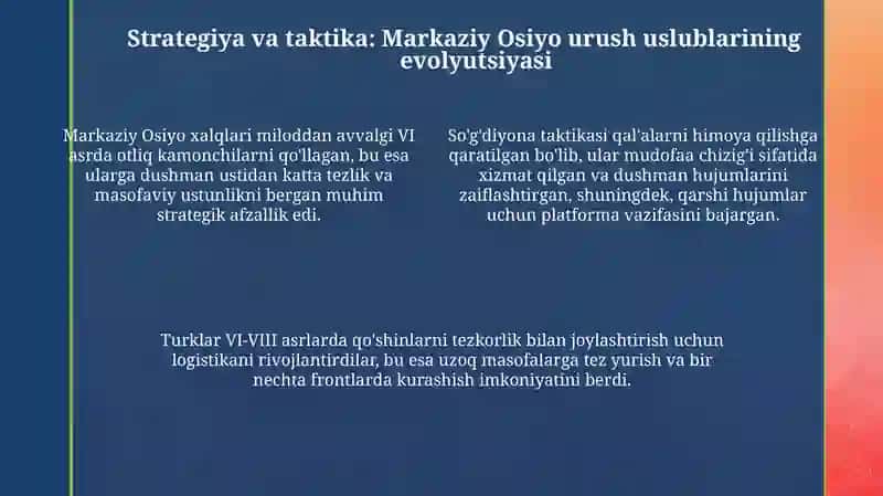 Qadimgi Oʻrta Osiyo xalqlarining Harbiy San'at Tarixi 4