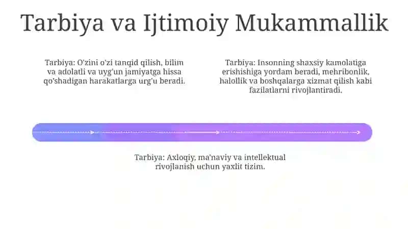 Tarbiya insonning komillikka eltuvchi ilm sifatida 4