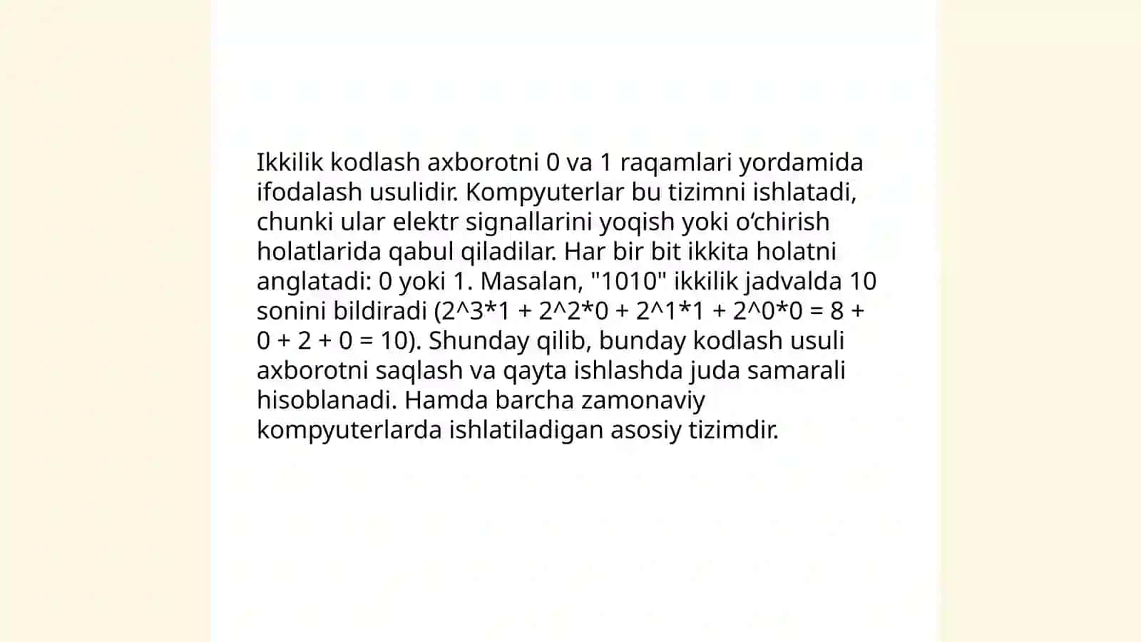 Axborotni kodlash turlari 4
