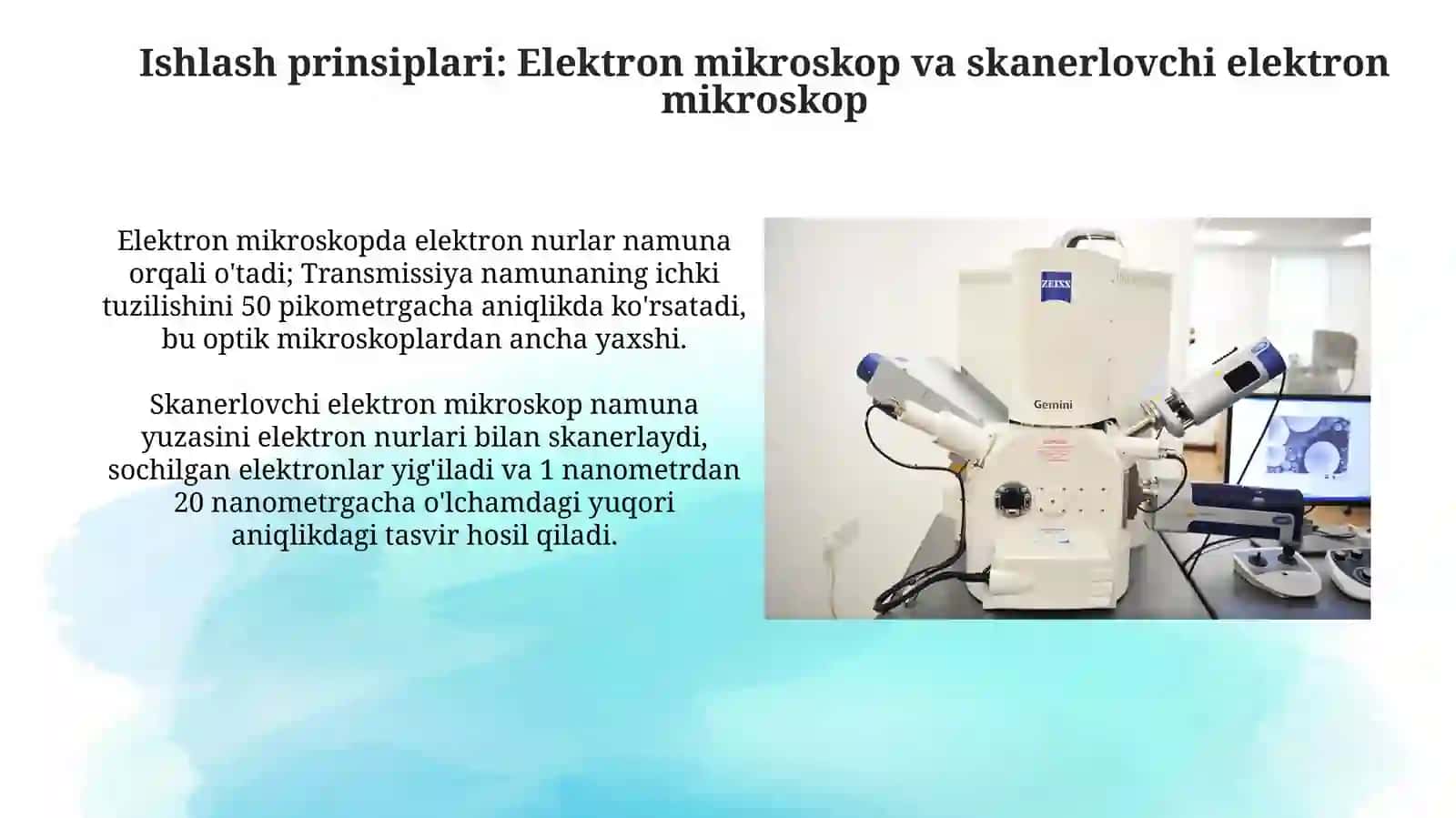 Elektron va skanerlovchi mikroskoplar 4