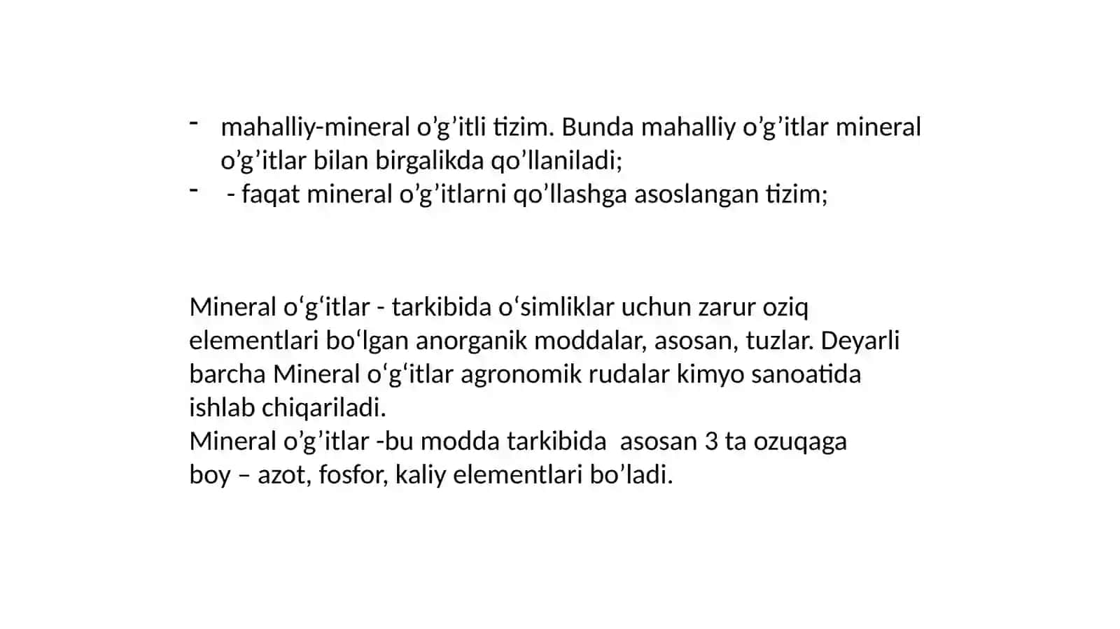 Ekinlarniòg'itlashva sug'orish ishlariniòrganish 4