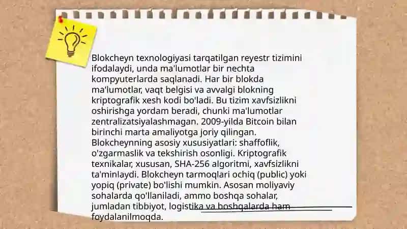 Axborot texnologiyalari asosida raqamli valyuta joriy qilish. 4