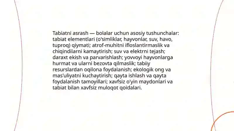 Vatanga ehtirom va tabiatni himoya qilish har bir bolaning burchi 4