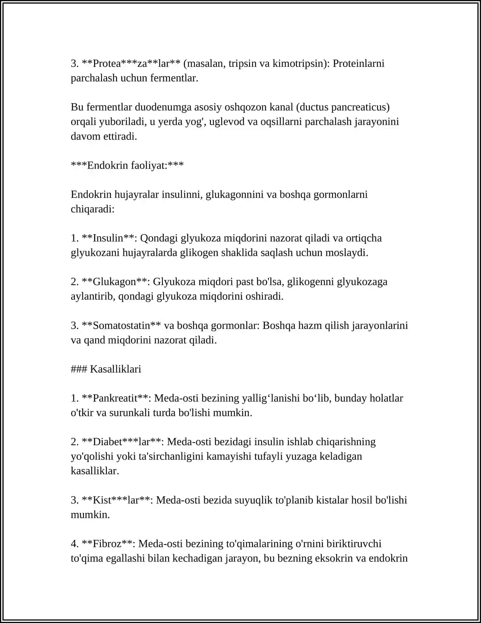 OVQAT HAZM QILISH SISTEMASI: MEDA OSTI BEZI VA JIGAR 4