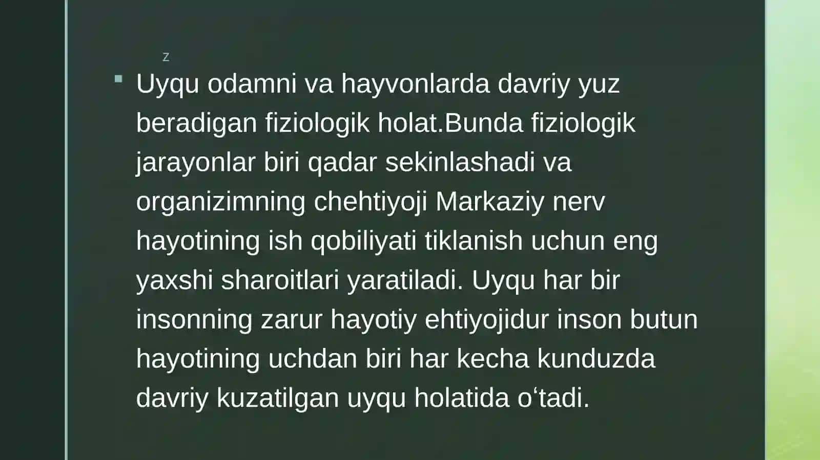 Uyqu haqida tushuncha 4